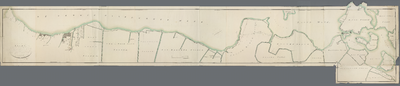 A-3881 Kaart van den westelijken oever van het Groote Haarlemmer-Meer beginnende uit de Spriet onder War..., 1820